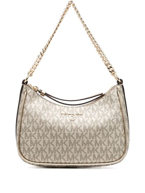 michael kors white and gold bag|michael kors gold clutch bag.